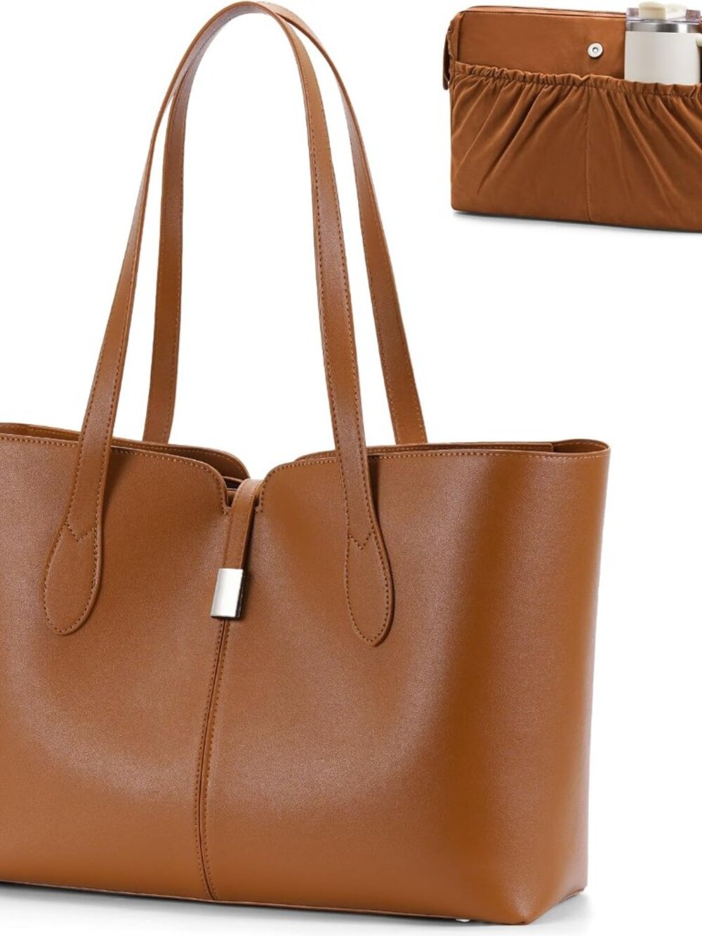 Laptop Tote Bag for Women with Removable Laptop Sleeve Lightweight 15.6" Work Sh